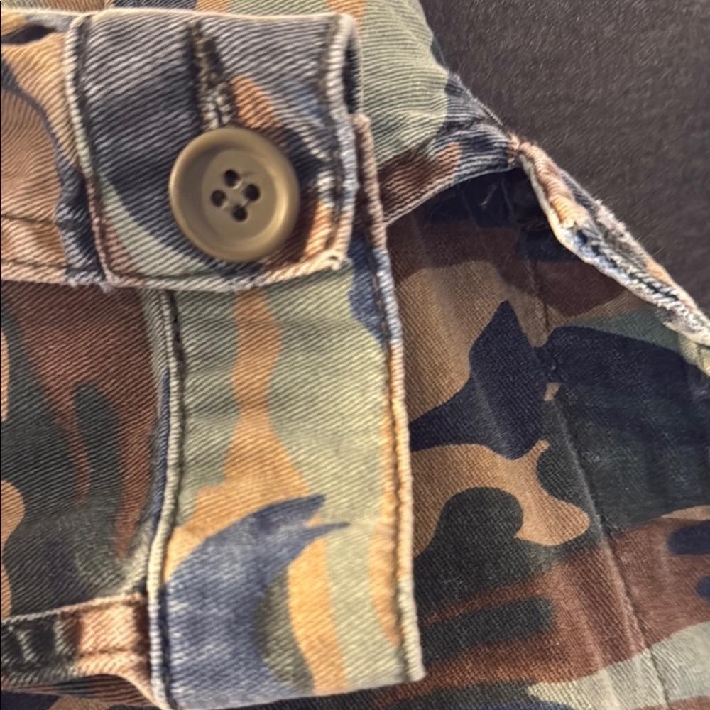Topshop Women’s Camo Cropped Denim Jacket. Cotton. Size 4. - Picture 5 of 12